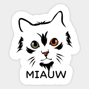 Miaw The Cat Sticker